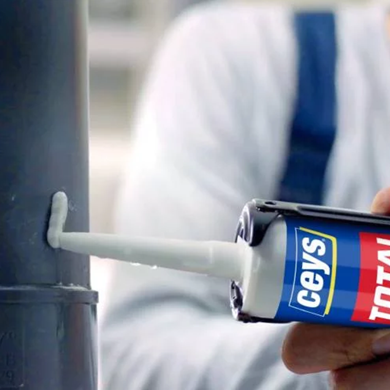 Sellador adhesivo silicona Ceys Total Tech Blanco 290ml