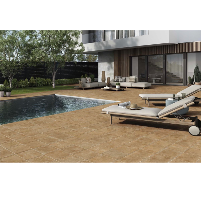 Pavimento exterior porcelánico Ranon Cotto 33,3 x 33,3