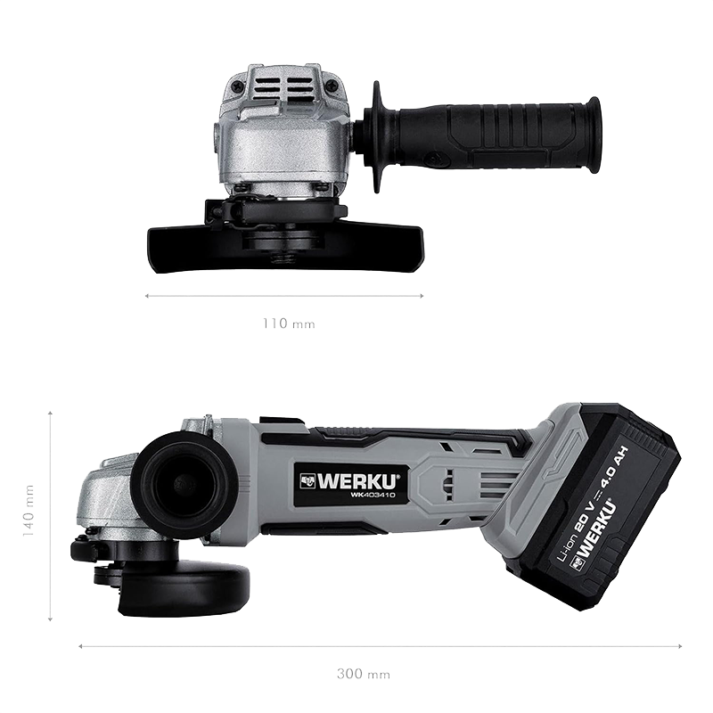 Amoladora Inalámbrica Werku WK403410 (no Incluye Batería y Cargador)