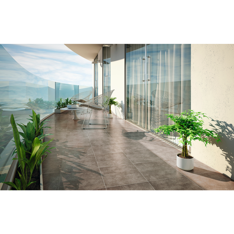 Pavimento exterior porcelánico Detroit Moka 33,3 x 33,3