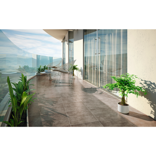 Pavimento exterior porcelánico Detroit Moka 33,3 x 33,3