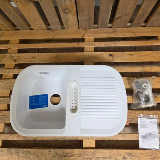 OUTLET Fregadero Blanco Roca Gourmet un seno