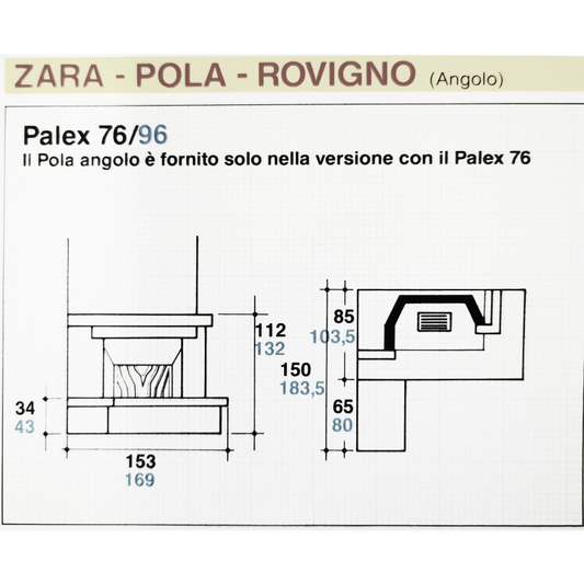 OUTLET Chimenea Pola Angular Derecha o Izquierda